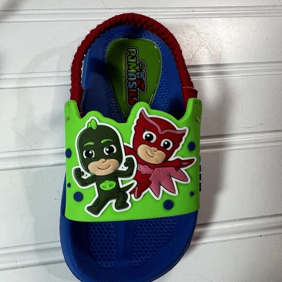 PJ Masks Little Boys Toddlers Size 5-6 Slide Sandals NWT - Picture 5 of 7